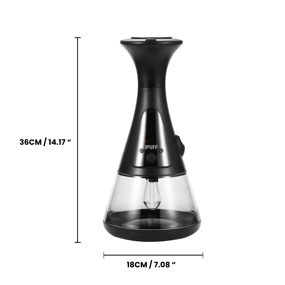 Smart Shisha Dimensions: Displaying the dimensions of the shisha for reference.